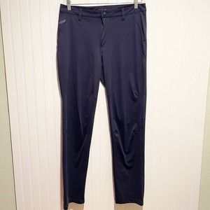 Rhône Navy Blue Classic Straight Leg Articulated Commuter Pants 33x33